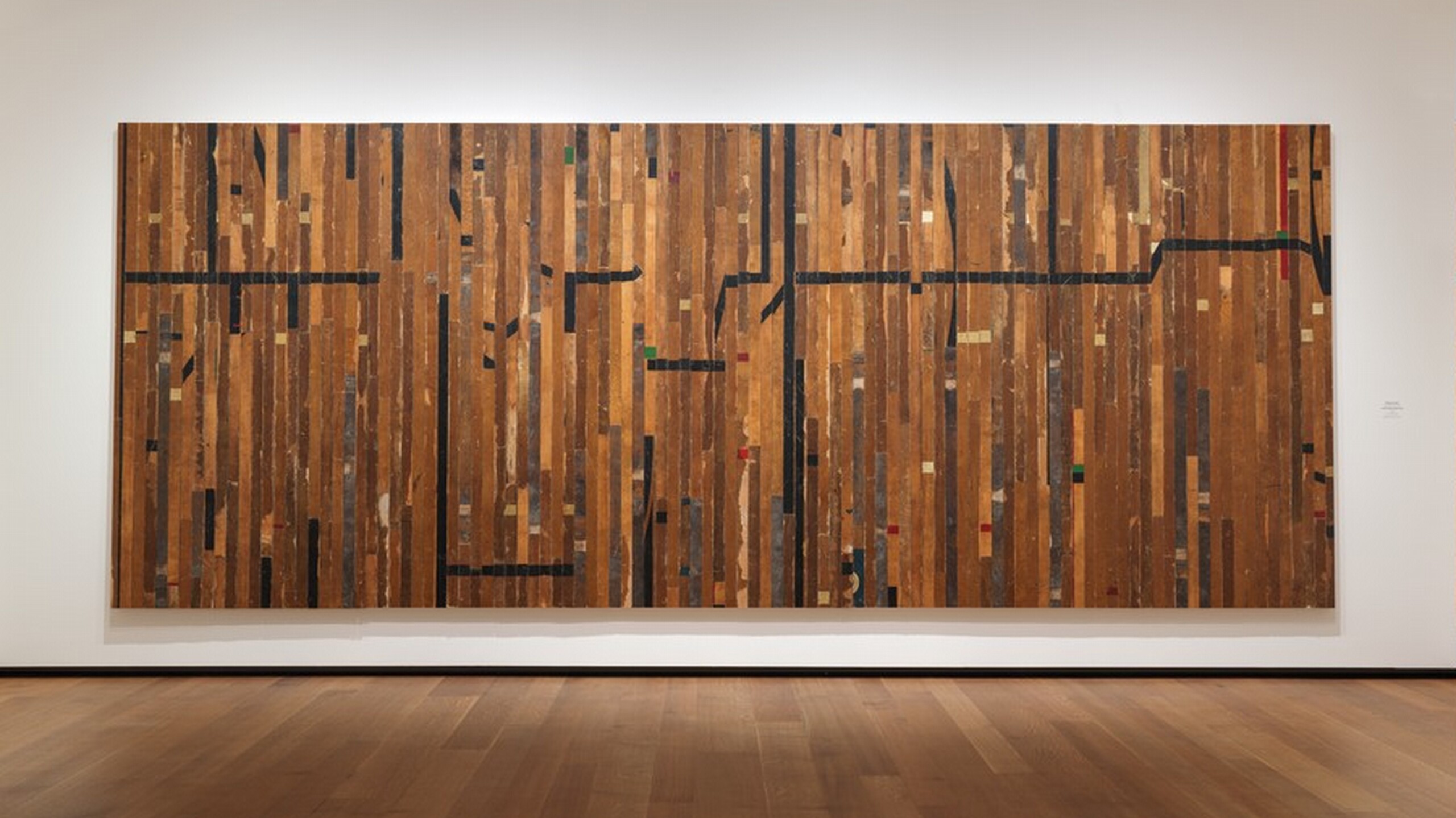 Theaster Gates, Ground Rules (black line), 2015